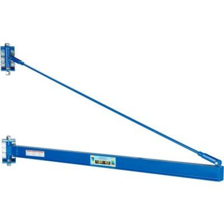 VESTIL High-Ceiling Tie Rod Wall Mount Jib Crane JIB-HC-10 1000 Lb. Capacity JIB-HC-10